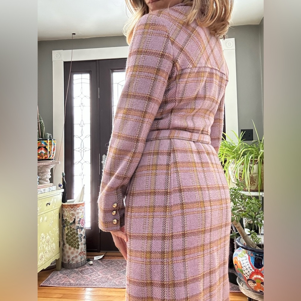 Wool Plaid Coat - Picture 7 of 7
